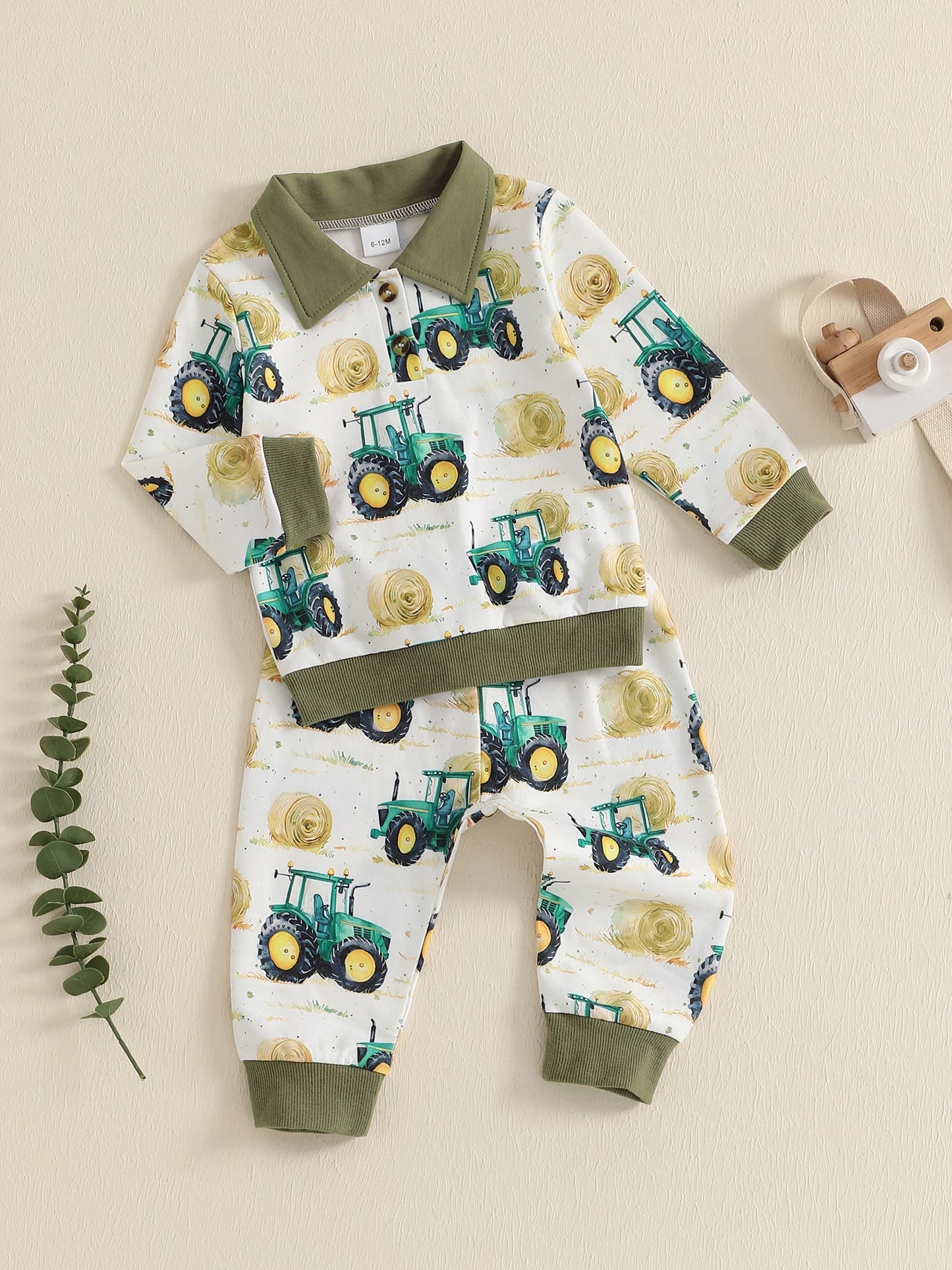 Pudcoco Dinosaur Print 2 Piece Hooded Sweatshirt And Pants Set
