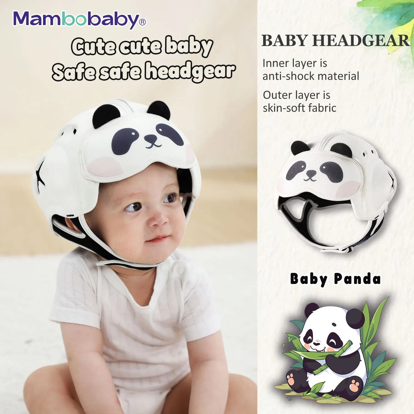 Mambobaby Anti Shock Baby Helmet Head Protection For Toddler