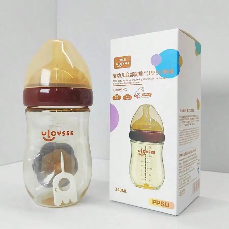 Baby Bottle Wide Neck With Air Balance Hole Valve Newborn Gift