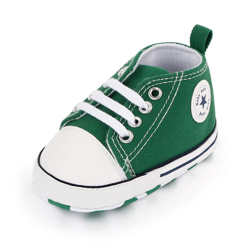 Unisex Baby Canvas Sneakers First Walkers Soft Sole Non Slip