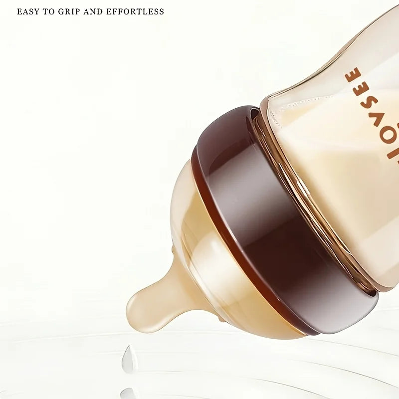 Baby Bottle Wide Neck With Air Balance Hole Valve Newborn Gift