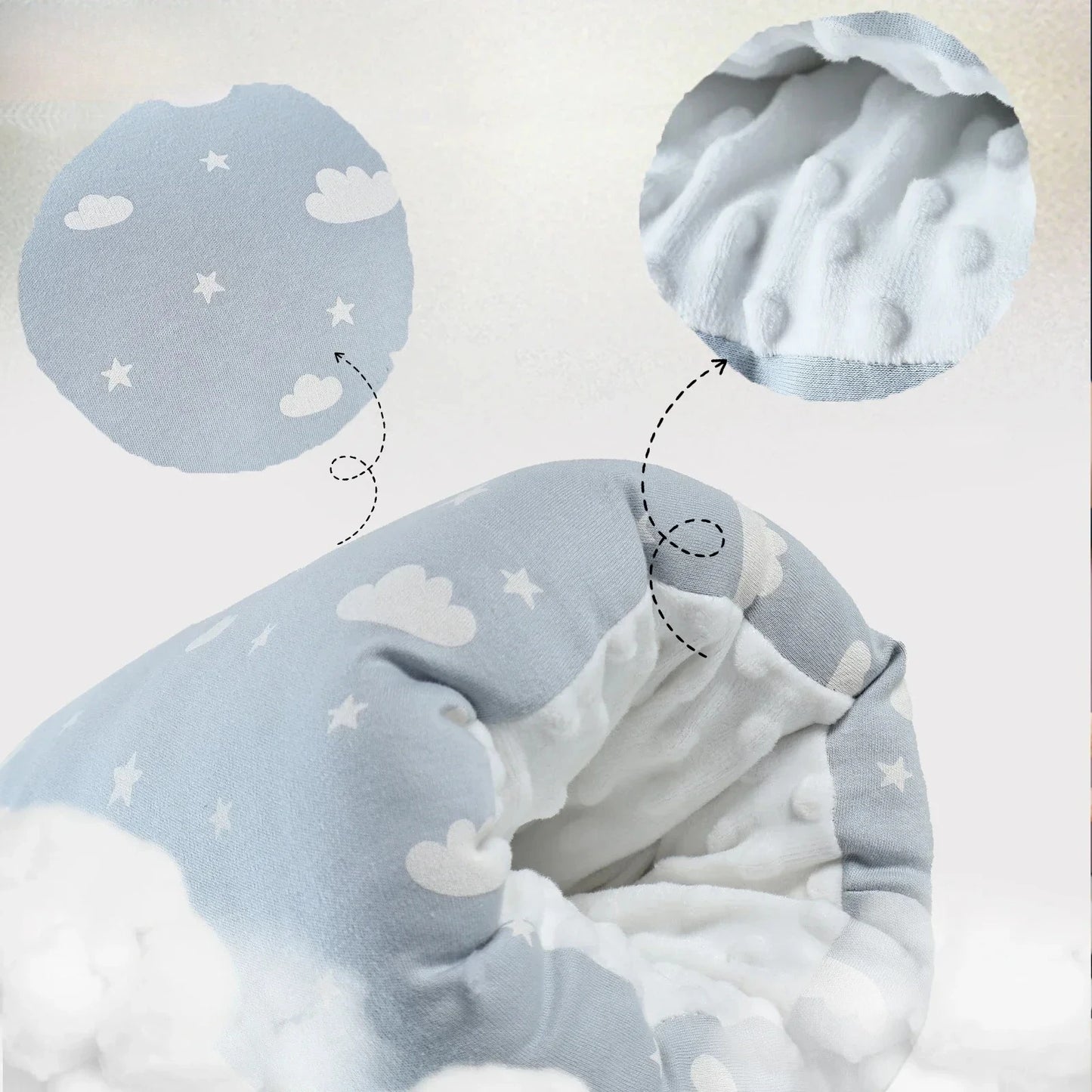Baby Arm Pillow For Infants Nursing Anti Spit Milk Pads