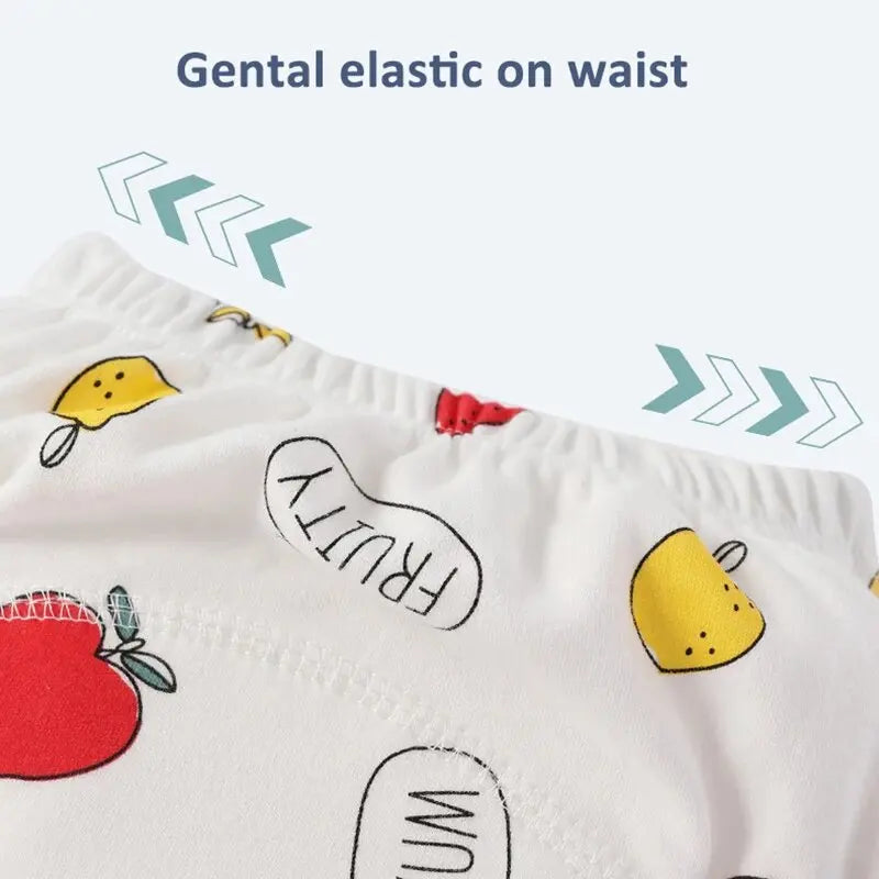 Baby Waterproof Potty Training Pants For Toddlers Reusable Cotton Nappies Unisex