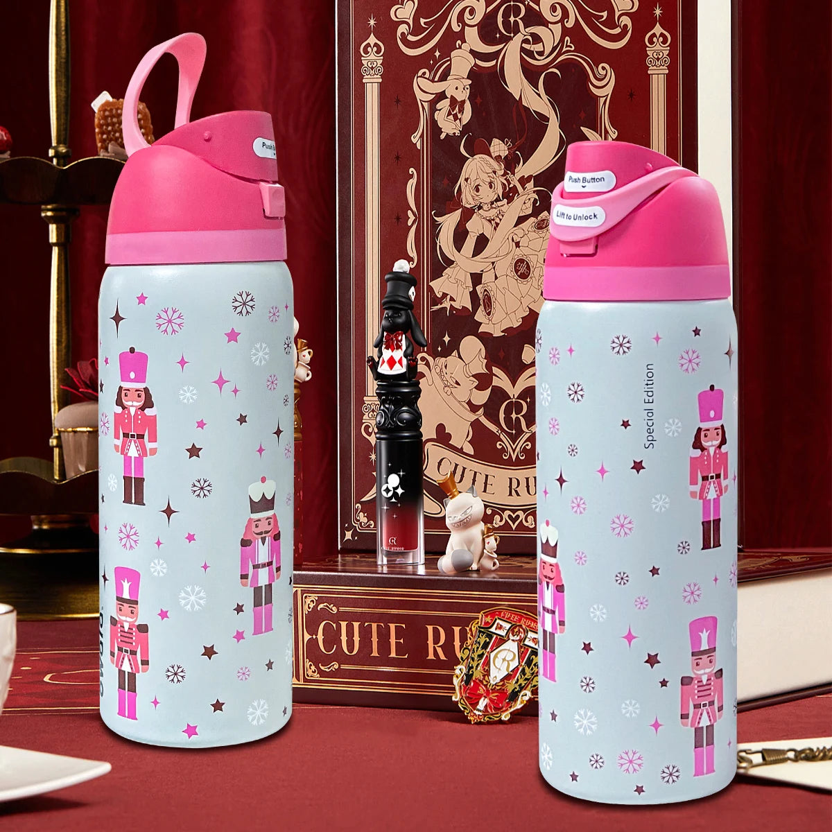 Insulated Stainless Steel Water Bottle With FreeSip Spout Lock Lid