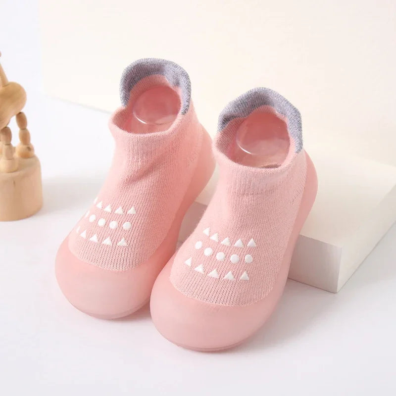 Baby First Walker Shoes Unisex Sneakers With Soft Rubber Soles