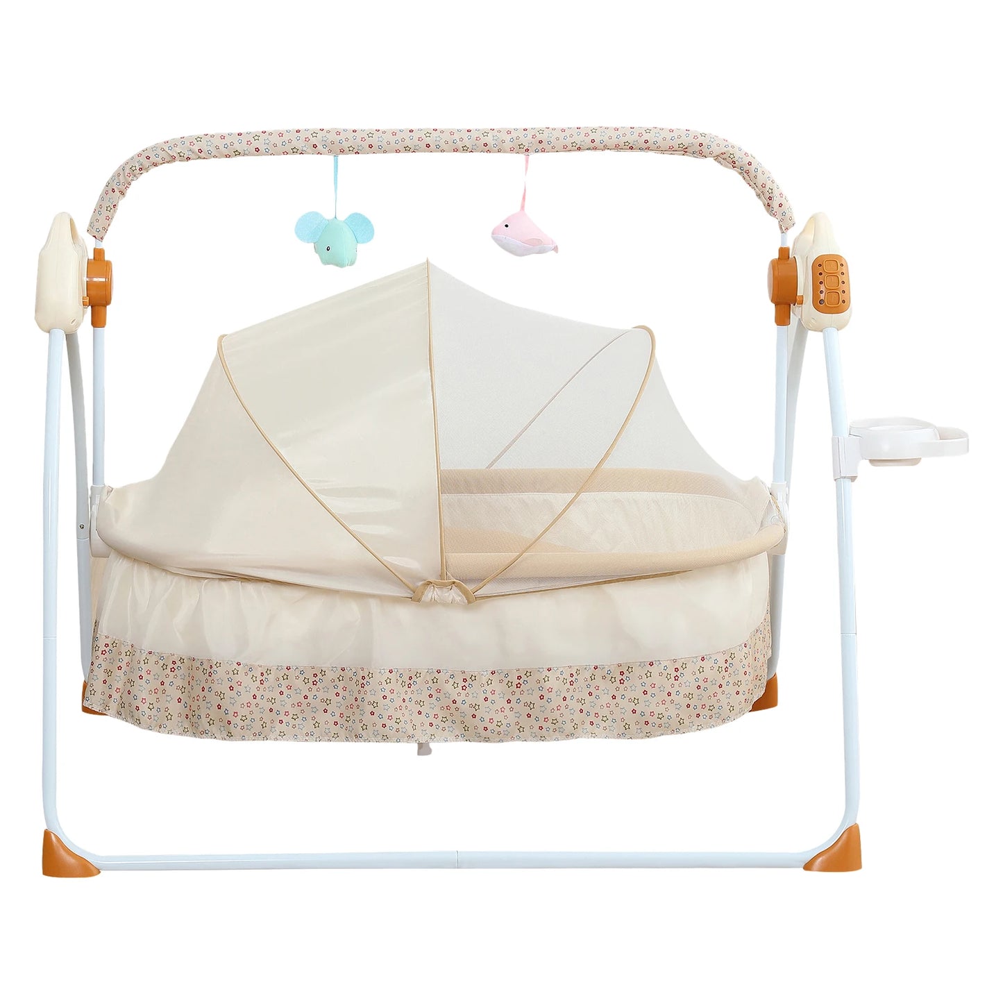 Electric Baby Cradle Foldable With Music Swing And Mosquito Net