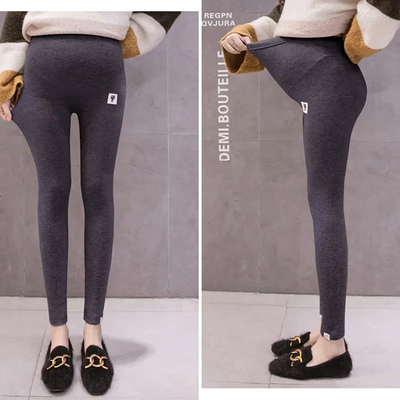 Maternity Leggings With Adjustable Waist For Pregnant Women Soft Slim