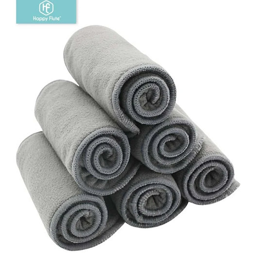 HappyFlute Bamboo Charcoal Nappies Insert 4 Layers For Cloth Diapers