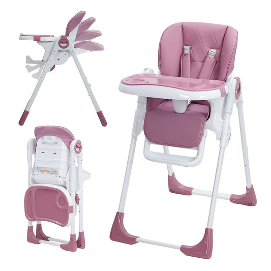 Baby High Chair Multifunctional Adjustable Height Foldable Recline Infant Chair