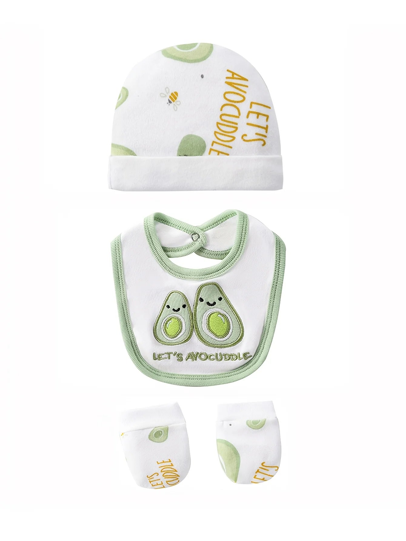 Newborn Cotton Infant Essentials Set Unisex Bodysuits Rompers Hat