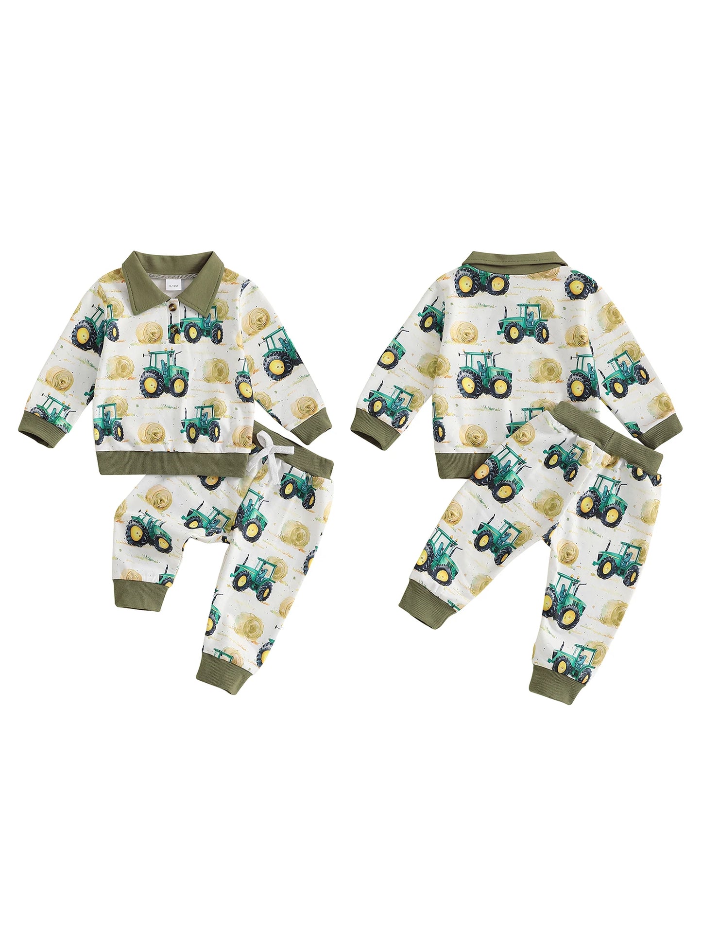 Pudcoco Dinosaur Print 2 Piece Hooded Sweatshirt And Pants Set