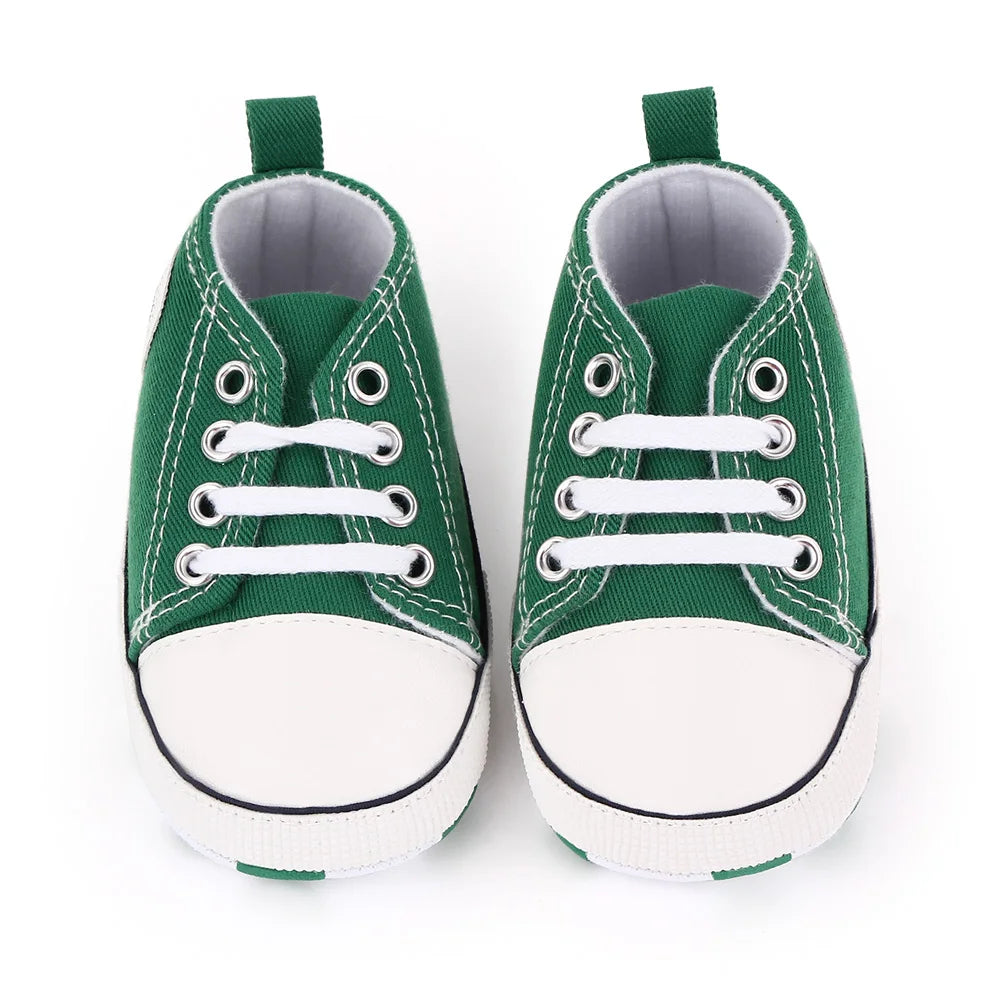 Unisex Baby Canvas Sneakers First Walkers Soft Sole Non Slip