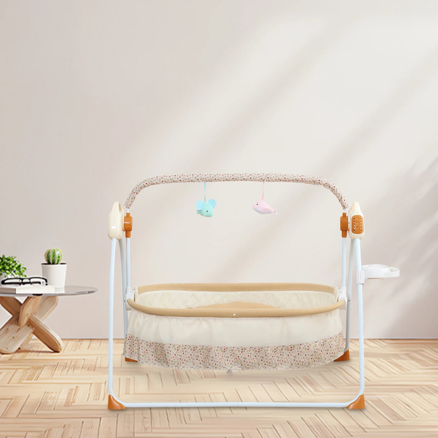 Electric Baby Cradle With Music Mosquito Net And Swing