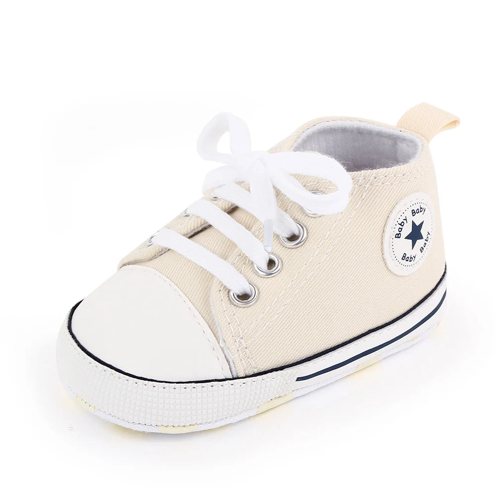 Unisex Baby Canvas Sneakers First Walkers Soft Sole Non Slip