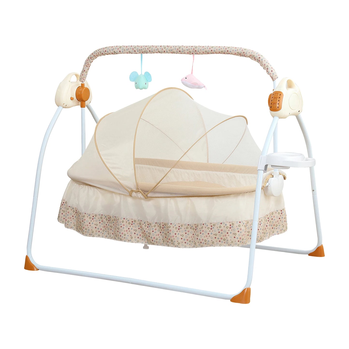 Electric Baby Cradle Foldable With Music Swing And Mosquito Net