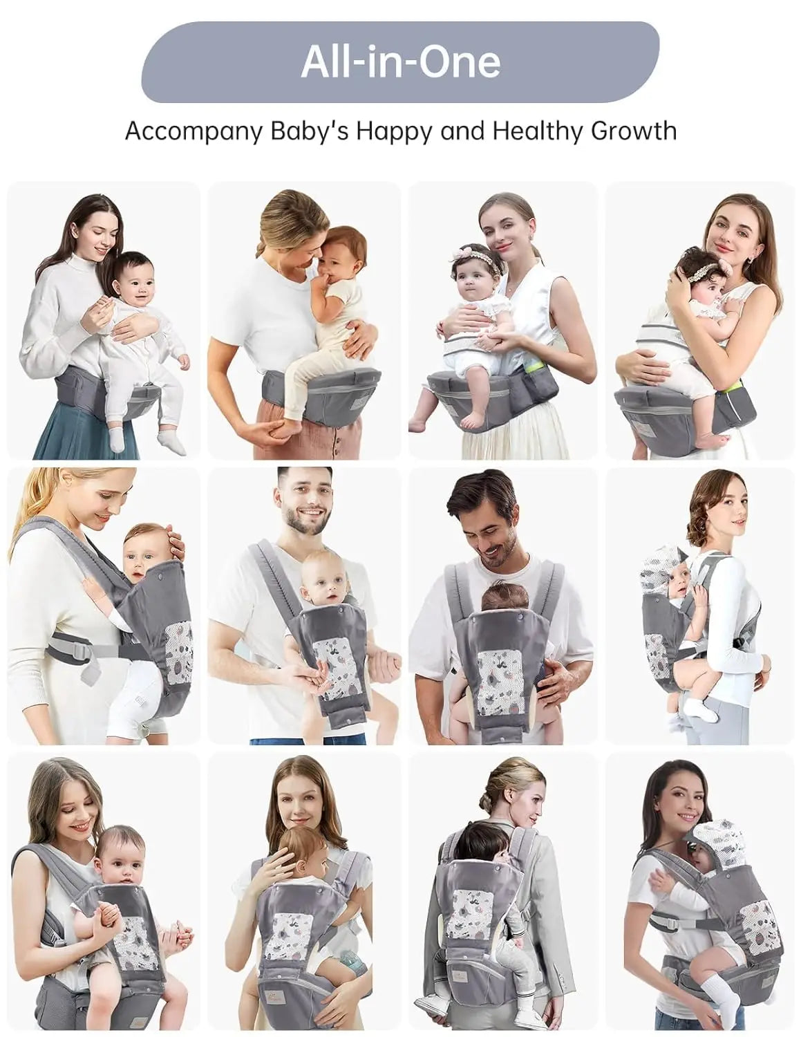 All Seasons Baby Carrier Front Carry for Newborn to Toddler