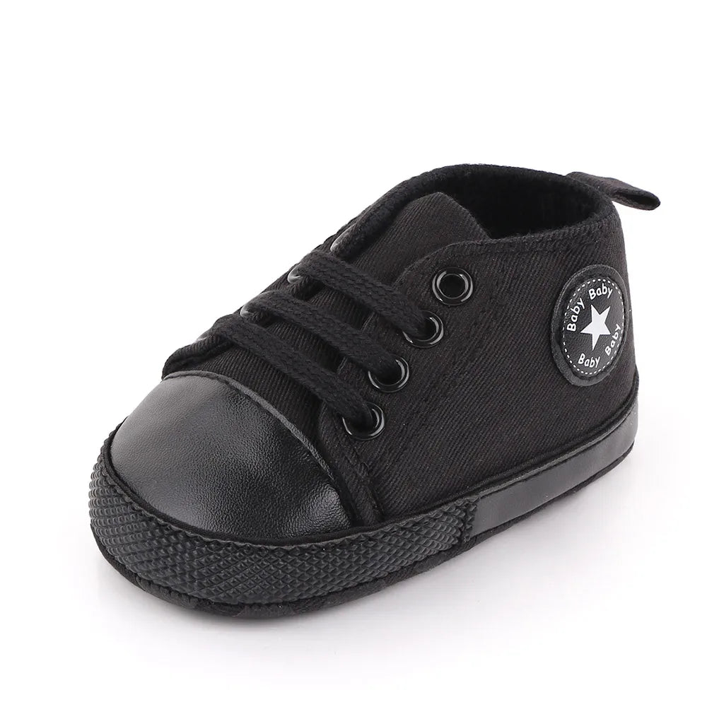 Unisex Baby Canvas Sneakers First Walkers Soft Sole Non Slip