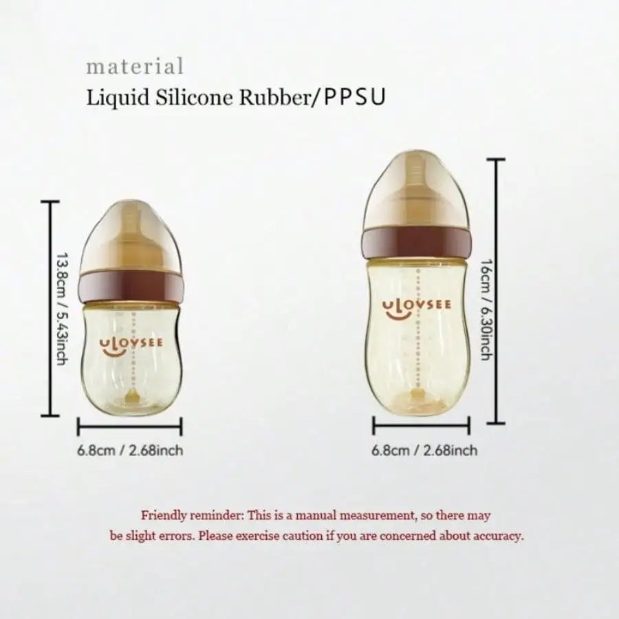Baby Bottle Wide Neck With Air Balance Hole Valve Newborn Gift