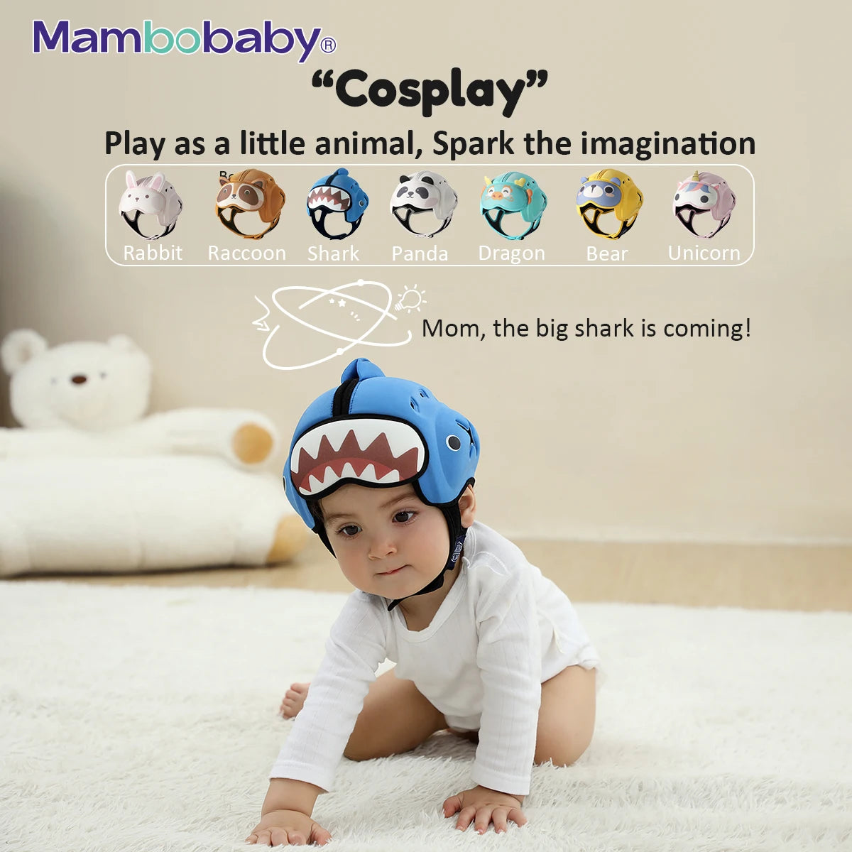 Mambobaby Anti Shock Baby Helmet Head Protection For Toddler