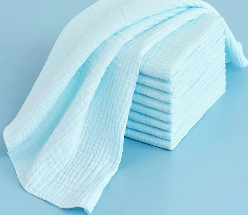 Five Pack 100 Percent Cotton Baby Gauze Diapers For Newborns