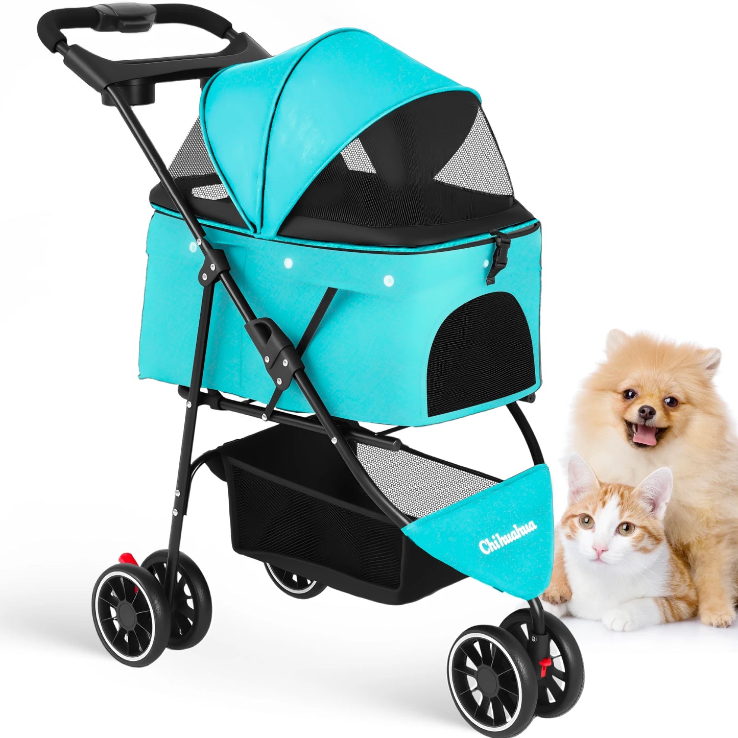 Chihuahua Portable Foldable Pet Stroller For Dogs And Cats