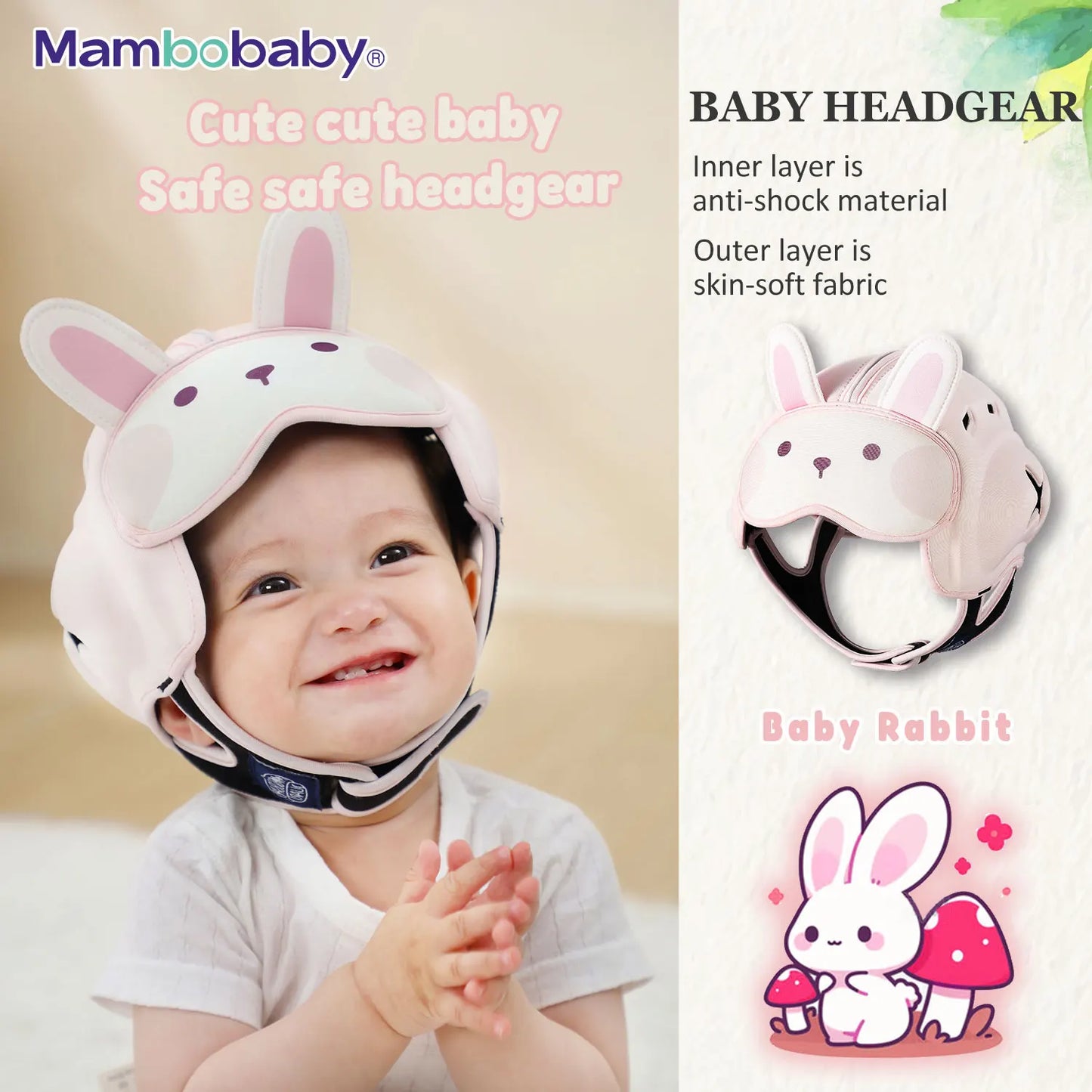 Mambobaby Anti Shock Baby Helmet Head Protection For Toddler