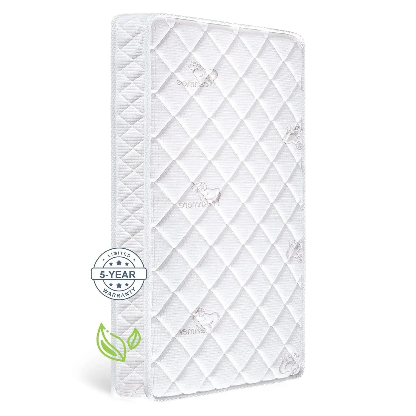 Premium Crib And Toddler Mattress With Hypoallergenic Non Toxic Fleece Surface