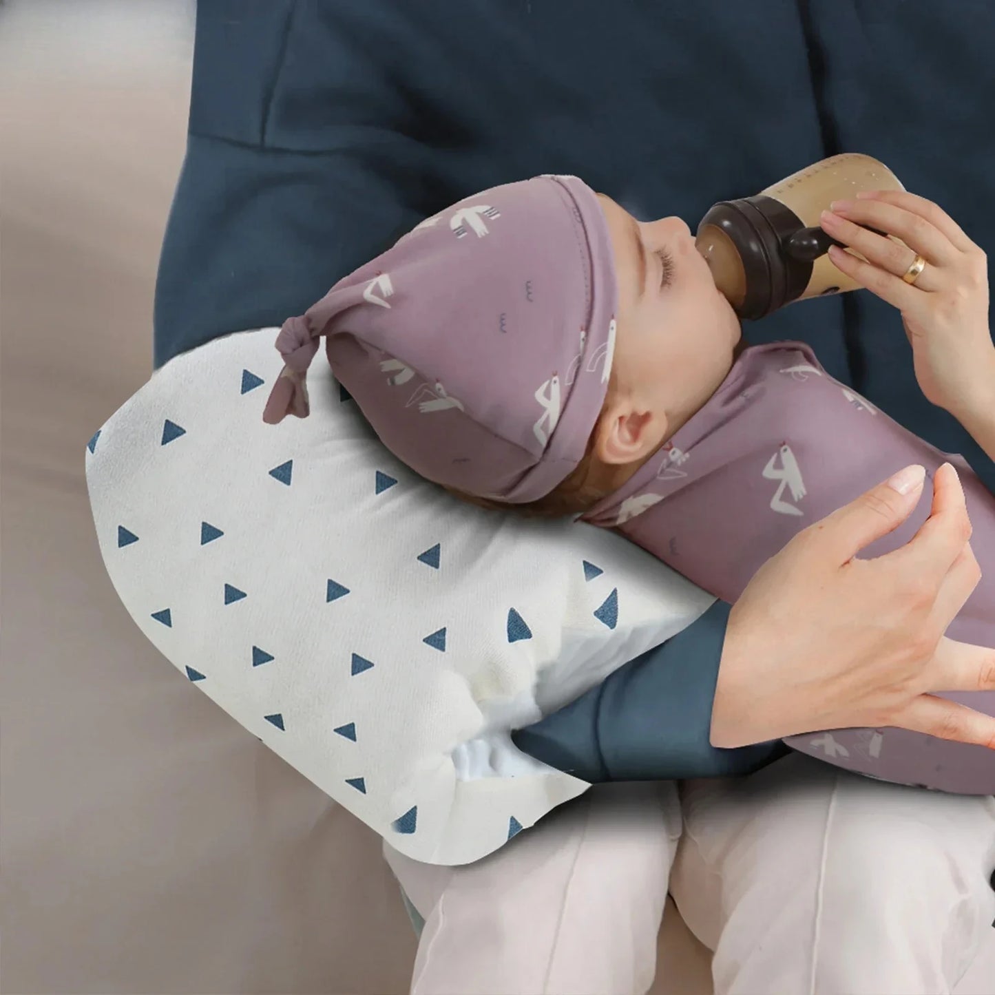 Baby Arm Pillow For Infants Nursing Anti Spit Milk Pads