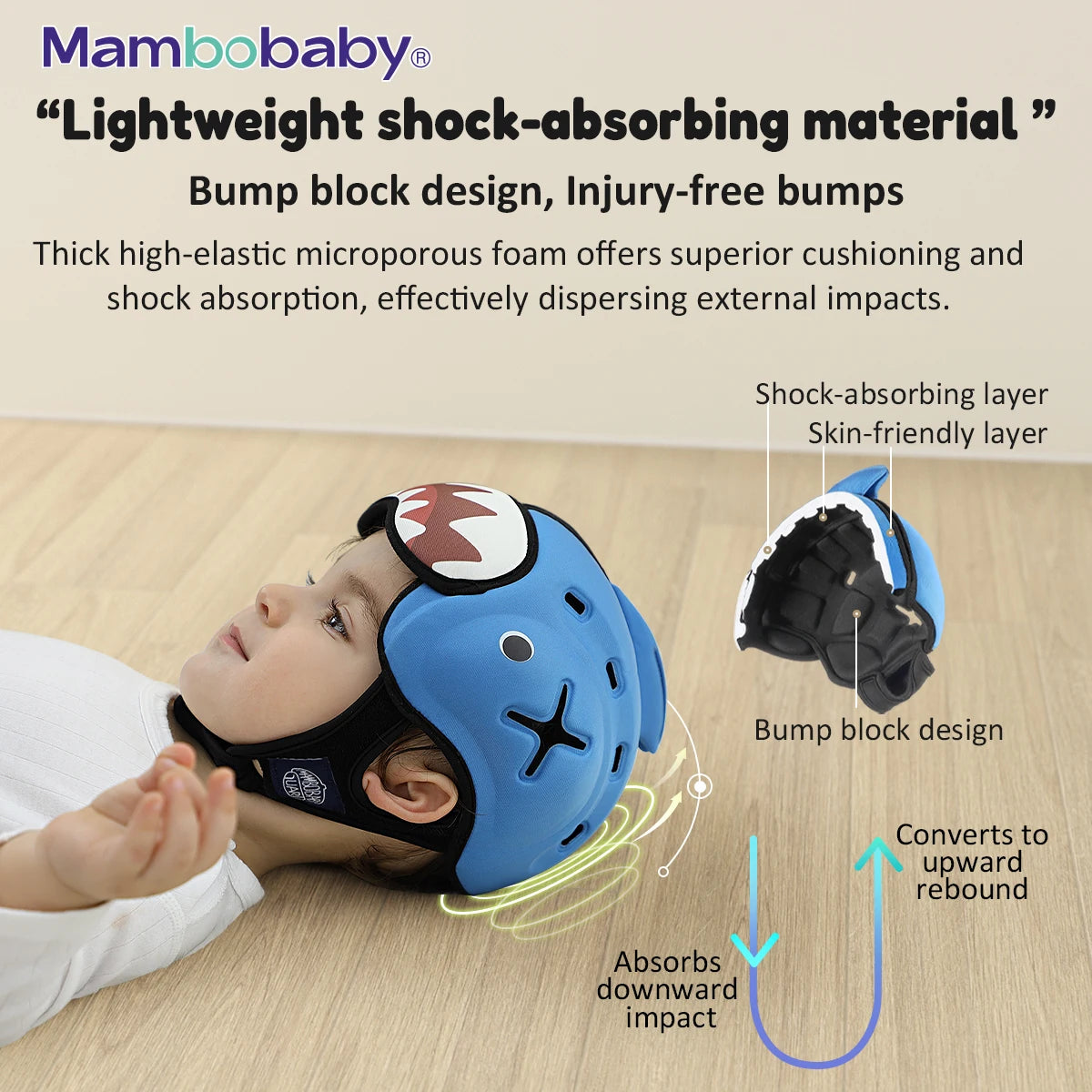 Mambobaby Anti Shock Baby Helmet Head Protection For Toddler