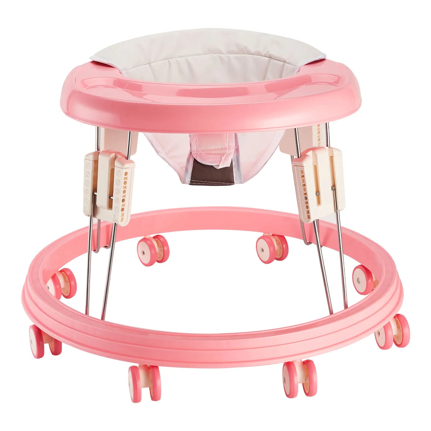 Foldable Baby Walker With Anti Roll Over 5 Levels Portable