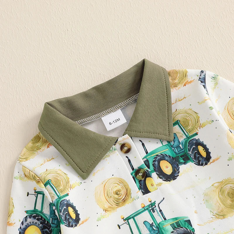Pudcoco Dinosaur Print 2 Piece Hooded Sweatshirt And Pants Set