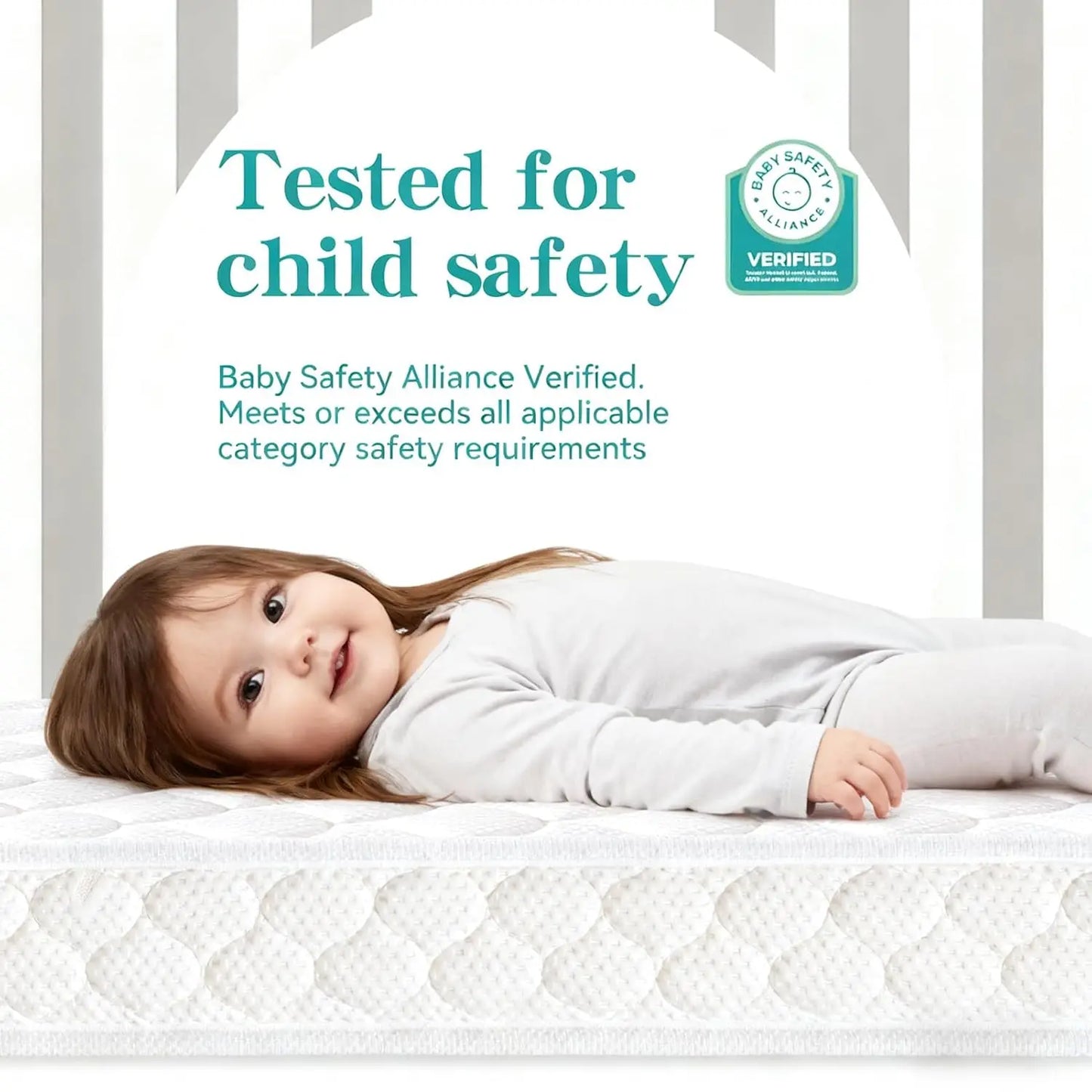 Dual Sided Crib and Toddler Mattress for Safe Sleep