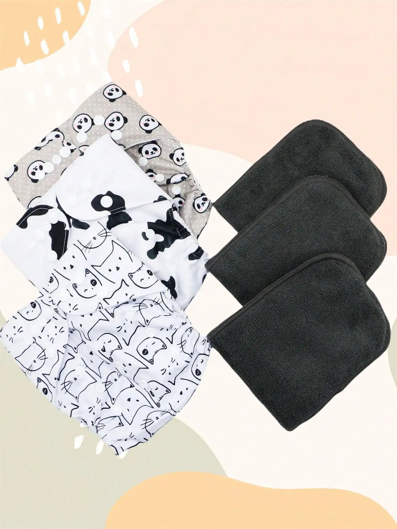Baby Cloth Diapers With Microfiber Inserts For Newborns And Toddlers
