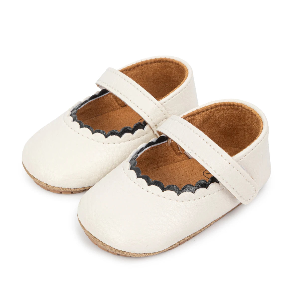 Meckior Infant Leather Anti Slip First Walkers Shoes Girls