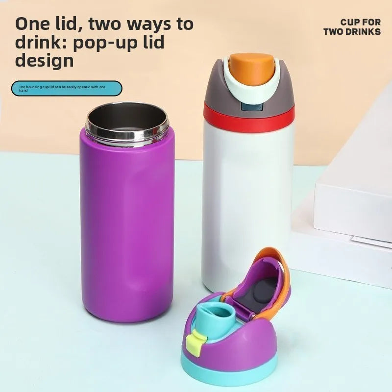 Stainless Steel Vacuum Thermos Cup Portable Insulated Water Flask Travel