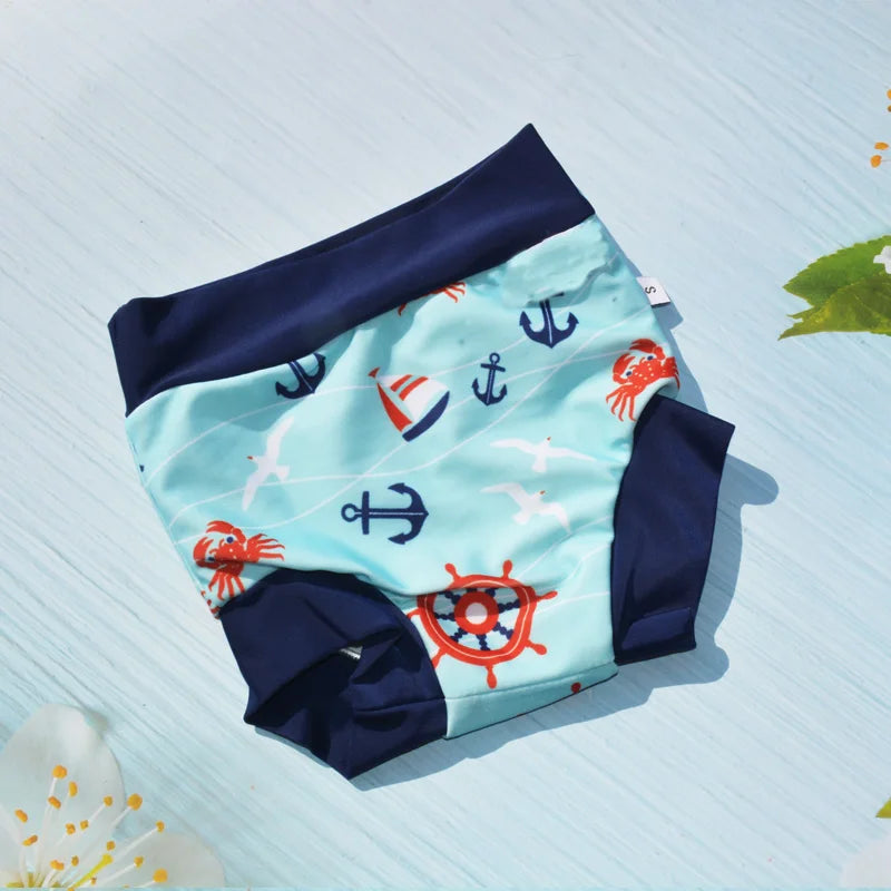 Eezkoala Leakproof Baby Swim Diaper Washable High Waist Nappies