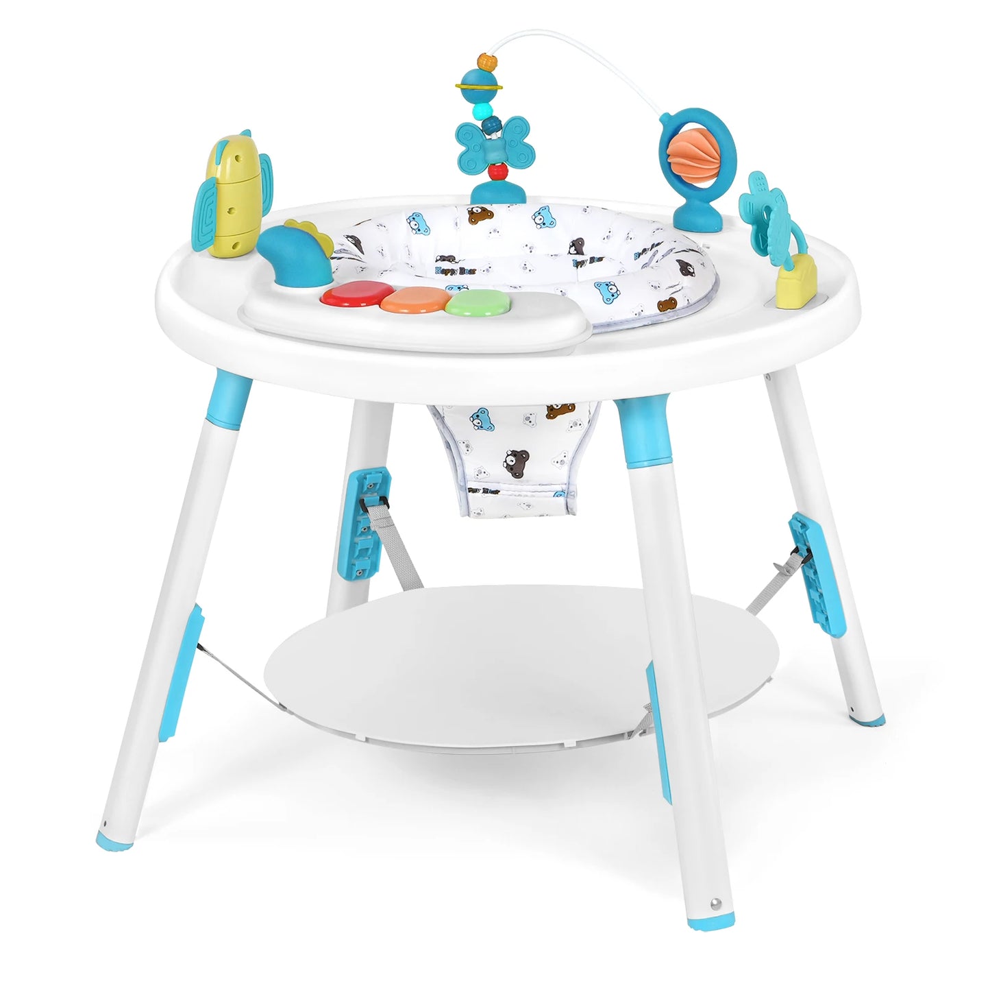 Multi Functional 3 In 1 Adjustable Height Baby Play Center With Removable Toys