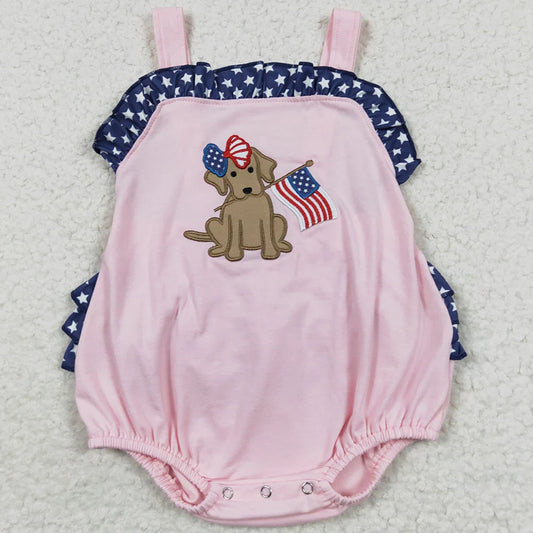 Cotton Baby Girls Rompers Bodysuits Festival Pattern Summer