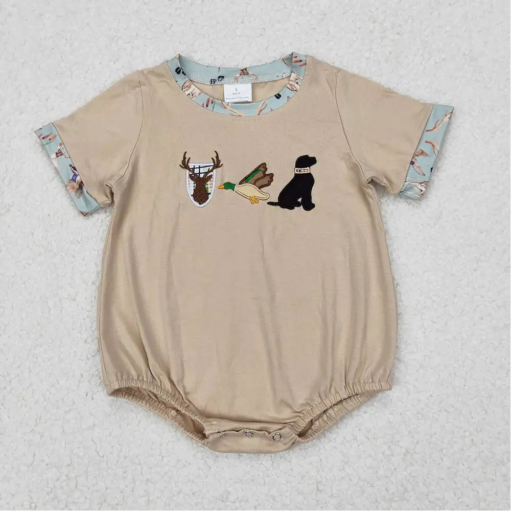 Baby Boy Romper Cute Animal Print Bodysuit Ages 1 to 3 Years Cotton Polyester