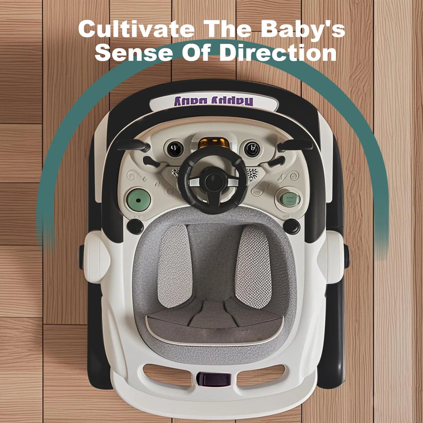 NONECN Multifunctional Baby Walker With Sunshade And Anti-Rollover Seat