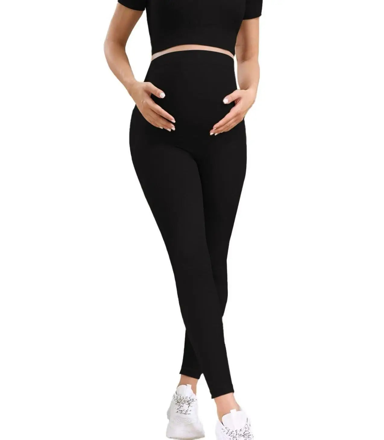 NONECN Maternity Yoga Pants Belly Support Leggings