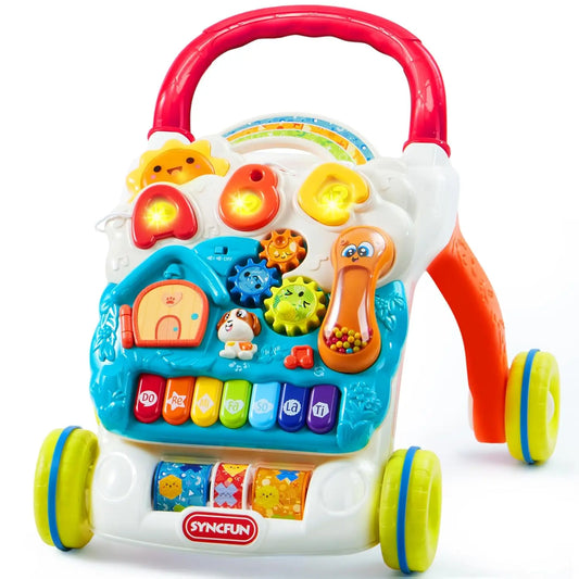 Joyfy 2 In 1 Sit To Stand Baby Learning Walker Push Walker