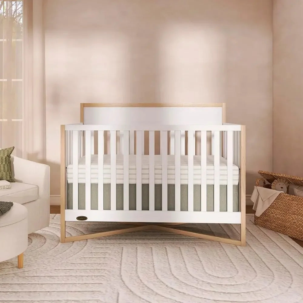 Convertible Baby Crib That Converts to Toddler Bed for Nursery