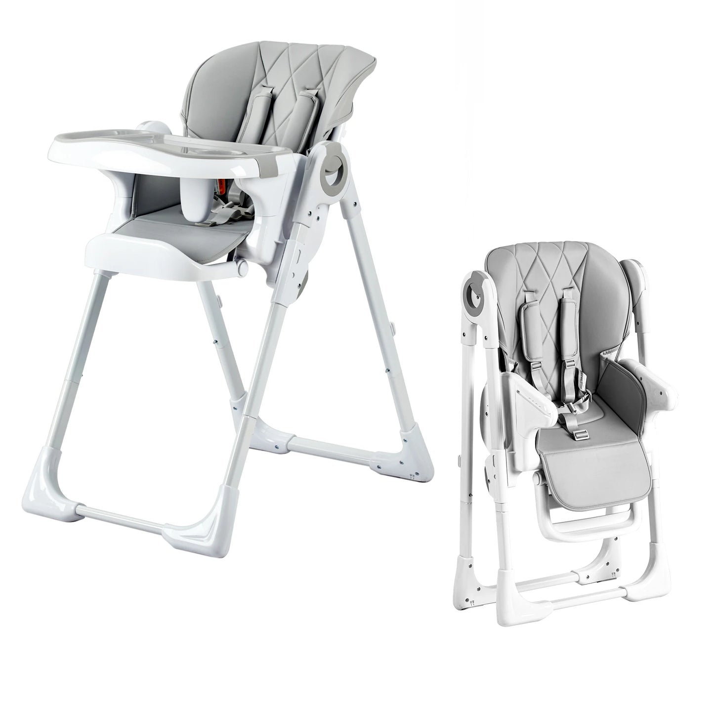 Baby High Chair Multifunctional Adjustable Height Foldable Recline Infant Chair