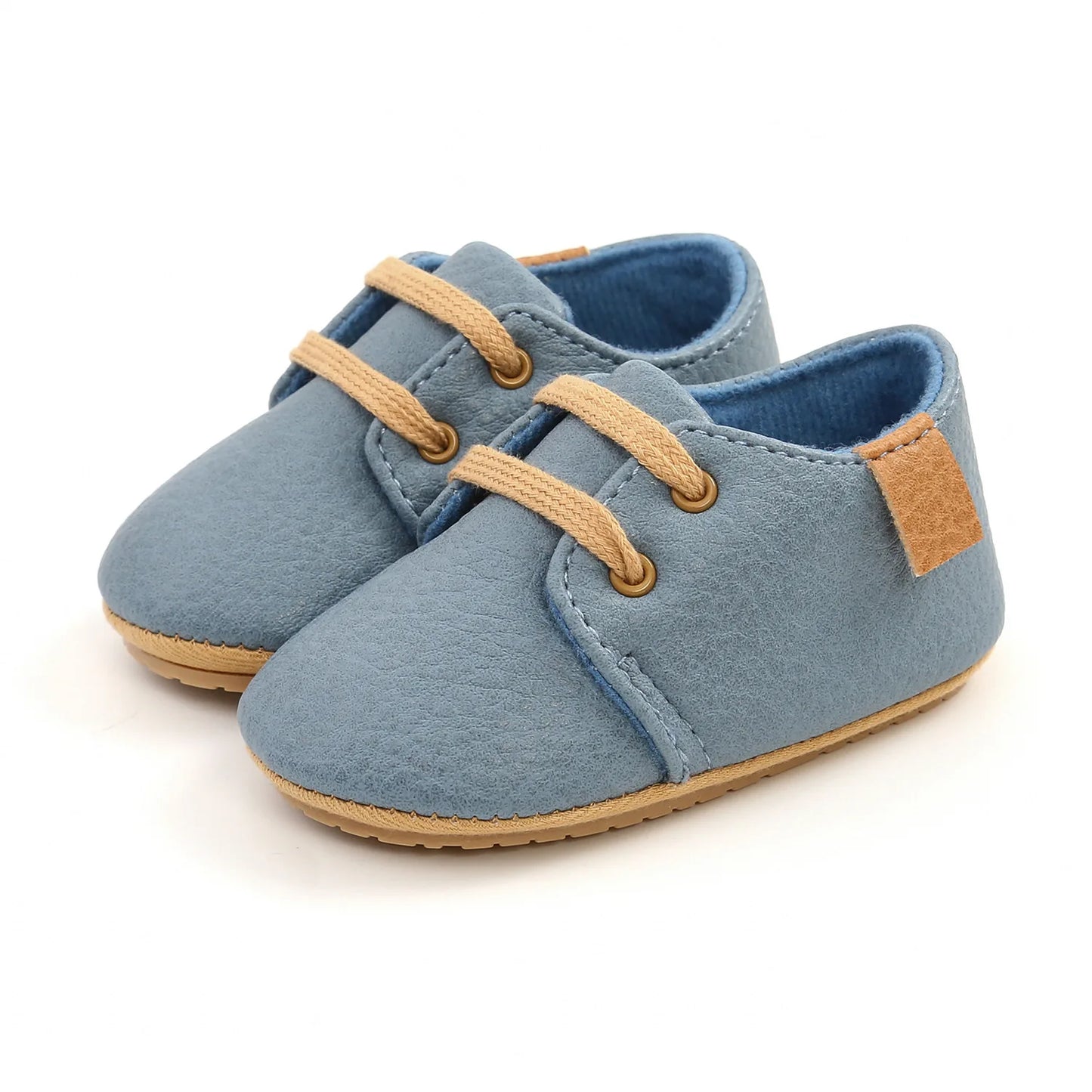 Meckior Baby First Walkers Moccasins Anti Slip Rubber Sole