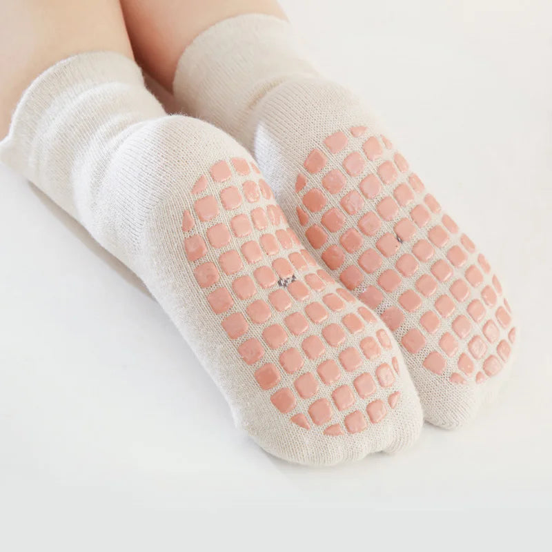 Baby Non Slip Socks Cartoon Animals Pattern Breathable Kids Indoor Socks