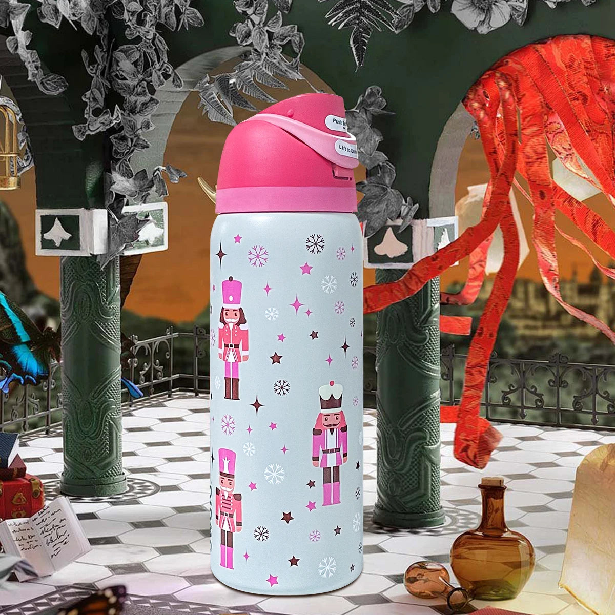 Insulated Stainless Steel Water Bottle With FreeSip Spout Lock Lid