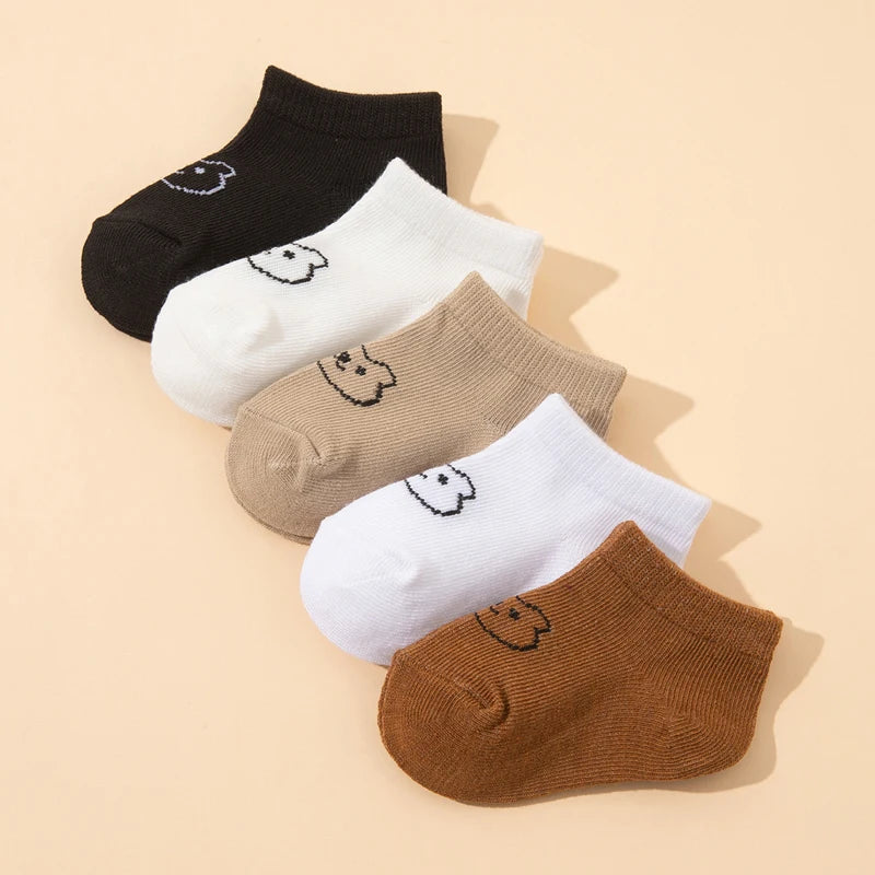 Bear Pattern Baby Socks Set Soft Unisex For Newborns