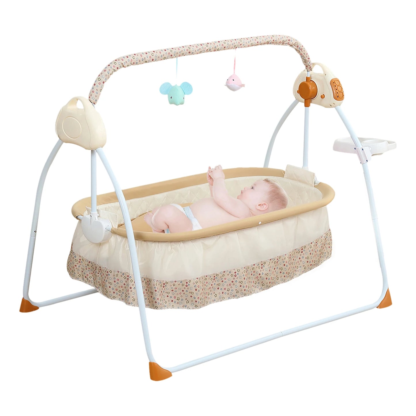Electric Baby Cradle Foldable With Music Swing And Mosquito Net