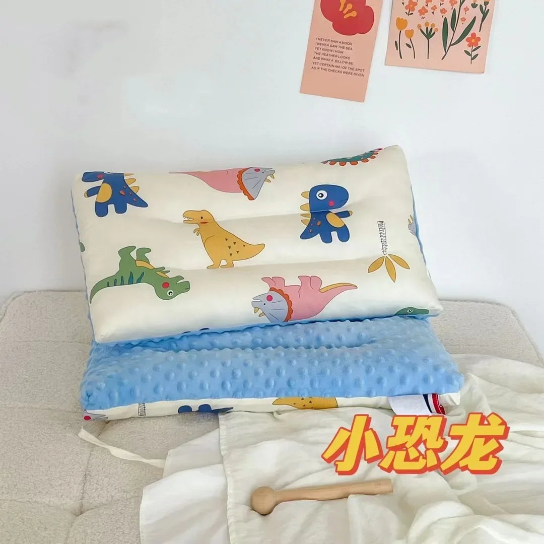 Soft Velvet Baby Pillow for Newborn Sleep and Head Support